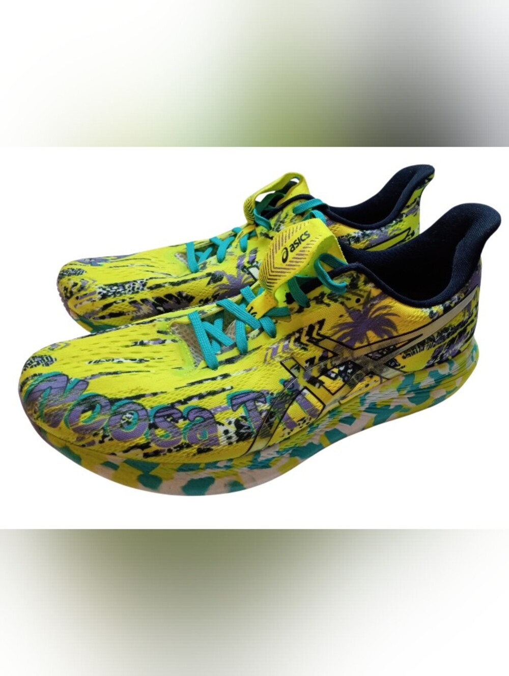 ASICS Noosa Tri 14 Mens 10 Tropical Performance Running Shoe Sneaker 1011B368